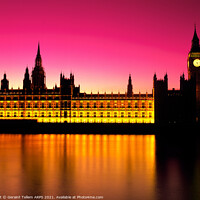 Buy canvas prints of Houses of Parliament at twilight, London, UK by Geraint Tellem ARPS