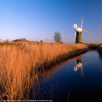Buy canvas prints of St Benet's Mill, Norfolk Broads, England by Geraint Tellem ARPS