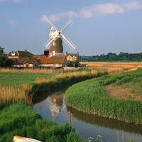Buy canvas prints of Windmill, Cley next the Sea, Norfolk, England, UK by Geraint Tellem ARPS