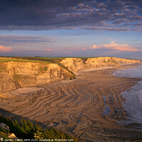 Buy canvas prints of Looking towards Nash Point, South Wales, UK by Geraint Tellem ARPS