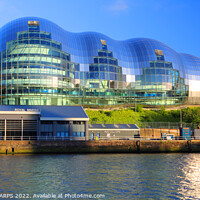 Buy canvas prints of Sage Gateshead and River Tyne, England UK by Geraint Tellem ARPS