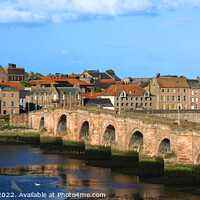Buy canvas prints of The Old Bridge and Tweed, Berwick upon Tweed, Northumberland, UK by Geraint Tellem ARPS