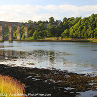 Buy canvas prints of Royal Border Bridge viaduct Berwick upon Tweed, Northumberland, UK by Geraint Tellem ARPS