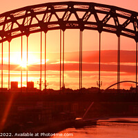 Buy canvas prints of Sunrise over the Tyne Bridge, Newcastle upon Tyne, England, UK by Geraint Tellem ARPS