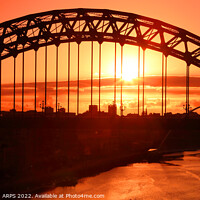 Buy canvas prints of Sunrise over the Tyne Bridge, Newcastle upon Tyne, England, UK by Geraint Tellem ARPS