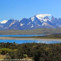 Buy canvas prints of Torres and Cuernos, Torres del Paine, Patagonia, Chile, S. America by Geraint Tellem ARPS