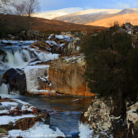 Buy canvas prints of River Coupall, Rannoch Moor, Highland, Scotland, UK by Geraint Tellem ARPS
