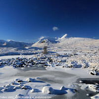 Buy canvas prints of Rannoch Moor in winter snow, Highland, Scotland, UK by Geraint Tellem ARPS