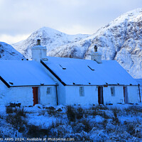 Buy canvas prints of Black Rock Cottage and Buachaille Etive Mor, Glencoe, Highland, Scotland by Geraint Tellem ARPS