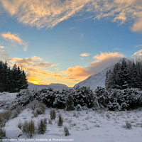 Buy canvas prints of Buachaille Etive Mor in winter, Rannoch Moor, Highlands Scotland by Geraint Tellem ARPS