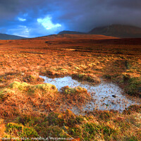 Buy canvas prints of Moorland and mountain, Sutherland, Northern Scotland UK by Geraint Tellem ARPS