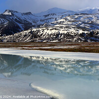 Buy canvas prints of Mountains near Jokulsarlon Glacier Lagoon, southern Iceland by Geraint Tellem ARPS