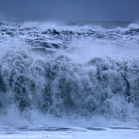 Buy canvas prints of Storm waves, Black Sand Beach, near Vik, southern Iceland by Geraint Tellem ARPS