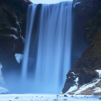 Buy canvas prints of Skogafoss waterfall, near Vik, southern Iceland by Geraint Tellem ARPS