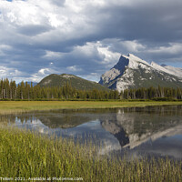 Buy canvas prints of Mt. Rundle and Vermillion Lakes, Rocky Mountains,  by Geraint Tellem ARPS