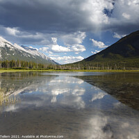 Buy canvas prints of Mount Rundle and Vermillion Lakes, Banff, Alberta, by Geraint Tellem ARPS