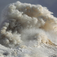 Buy canvas prints of Storm Wave, Porthcawl Pier, South Wales by Geraint Tellem ARPS