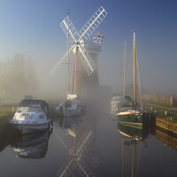 Buy canvas prints of Horsey Mill, Norfolk Broads, England, UK by Geraint Tellem ARPS