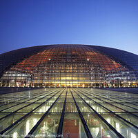Buy canvas prints of National Centre for The Performing Arts, Beijing,  by Geraint Tellem ARPS