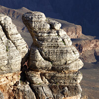 Buy canvas prints of Rock formation near Mather Point, south rim, Grand Canyon, Arizona, USA by Geraint Tellem ARPS