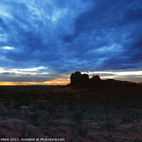 Buy canvas prints of Dawn over Arches National Park from near Balanced Rock, Utah, USA by Geraint Tellem ARPS