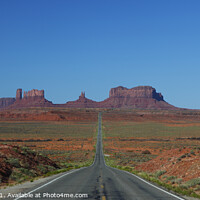 Buy canvas prints of Monument Valley from Route 163, Utah, USA by Geraint Tellem ARPS