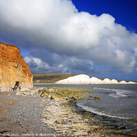 Buy canvas prints of Seven Sisters from Cuckmere Haven, East Sussex by Geraint Tellem ARPS
