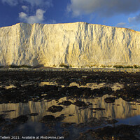 Buy canvas prints of Seven Sisters cliffs near Birling Gap, East Sussex, England, UK by Geraint Tellem ARPS
