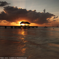 Buy canvas prints of Pigeon Point at sunset, Tobago, Caribbean by Geraint Tellem ARPS