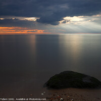 Buy canvas prints of Evening light over The Wash from Hunstanton, Norfolk, England, UK by Geraint Tellem ARPS