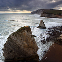 Buy canvas prints of Freshwater Bay and Tennyson Down, Isle of Wight, UK by Geraint Tellem ARPS