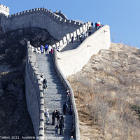 Buy canvas prints of Great Wall of China at Badaling near Beijing, China  by Geraint Tellem ARPS