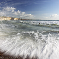 Buy canvas prints of Freshwater Bay, Isle of Wight, UK by Geraint Tellem ARPS