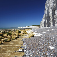 Buy canvas prints of Seven Sisters at Birling Gap, East Sussex, England, UK by Geraint Tellem ARPS
