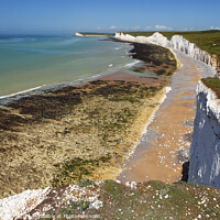 Buy canvas prints of Seven Sisters from Birling Gap, East Sussex, England, UK by Geraint Tellem ARPS