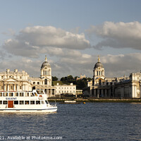 Buy canvas prints of Royal Naval College Greenwich from Island Gardens, East London by Geraint Tellem ARPS
