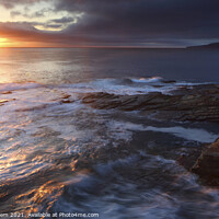 Buy canvas prints of Midsummer sunset from Kame of Hoy, Hoy,  Orkney Islands by Geraint Tellem ARPS