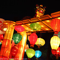 Buy canvas prints of Thematic lantern exhibition, Hong Kong Cultural Centre Piazza  by Geraint Tellem ARPS
