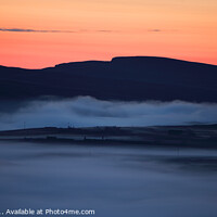 Buy canvas prints of Midnight twilight and mist in mid-summer, Unst, Shetland Islands, Scotland by Geraint Tellem ARPS