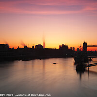 Buy canvas prints of Tower Bridge and River Thames at dawn, London, England, UK by Geraint Tellem ARPS