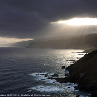 Buy canvas prints of Storm clouds over Puerto de la Cruz, Tenerife, Canary Islands by Geraint Tellem ARPS