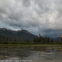 Buy canvas prints of Vermillion Lakes and Rockies, Banff, Alberta, Canada by Geraint Tellem ARPS