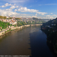 Buy canvas prints of Douro River and Central Porto from Ponte D. Luis, Portugal by Geraint Tellem ARPS