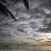 Buy canvas prints of West coast sunset, Barbados by Geraint Tellem ARPS