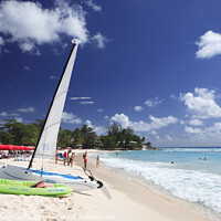 Buy canvas prints of Dover beach, Southern Barbados, Caribbean by Geraint Tellem ARPS