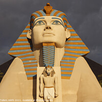 Buy canvas prints of Great Sphinx of Giza, entrance to Luxor Hotel, Las Vegas, USA by Geraint Tellem ARPS