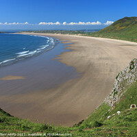 Buy canvas prints of Rhossili Beach, Gower, South Wales by Geraint Tellem ARPS