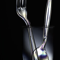 Buy canvas prints of Plastic Fork and Spoon by Reidy's Photos