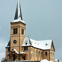 Buy canvas prints of Lofoten Cathedral by ANN RENFREW