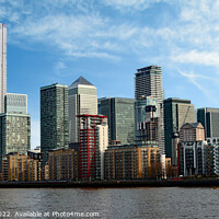 Buy canvas prints of Canary Wharf by ANN RENFREW